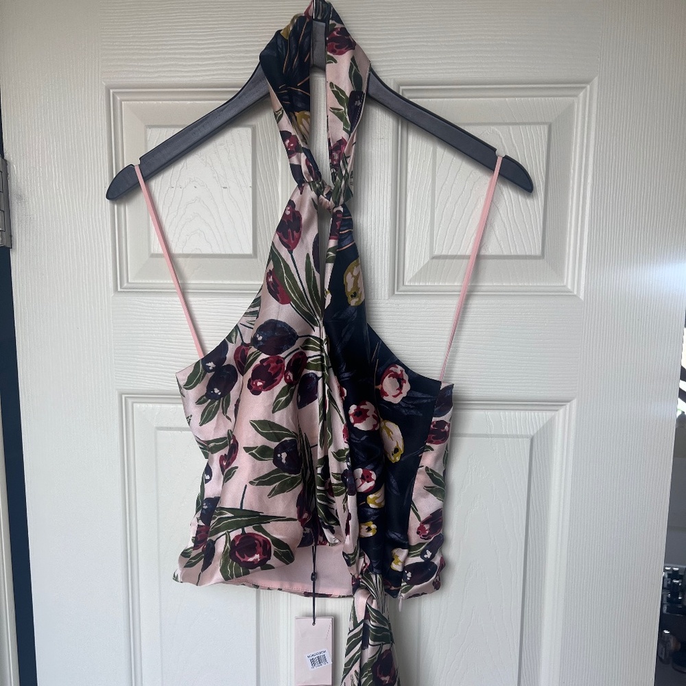 Cinq a Sept Silk Halter